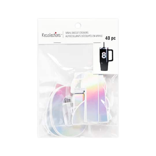 Holographic Numbers Vinyl Stickers by Recollections™